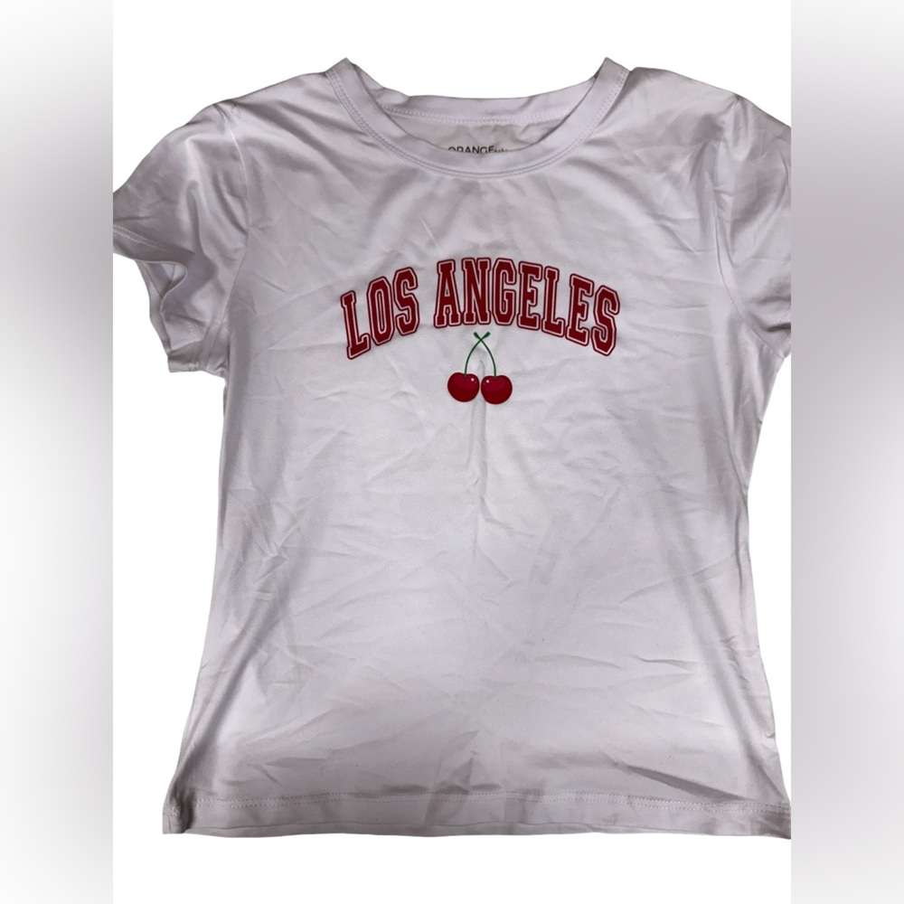 Orange Kiss Girls Los Angeles Tee